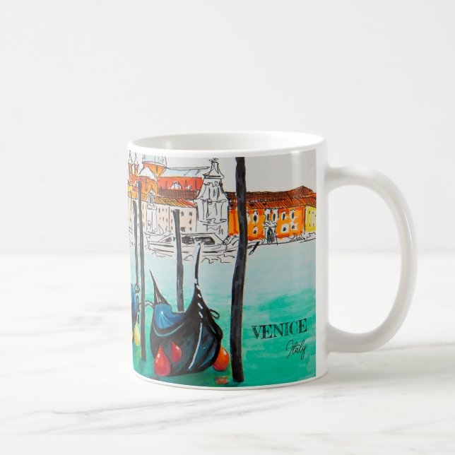 Italy Travel - VENICE watercolor souvenir Coffee Mug (Right)