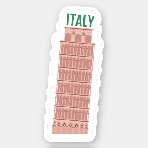 Italy Travel Vinyl Sticker