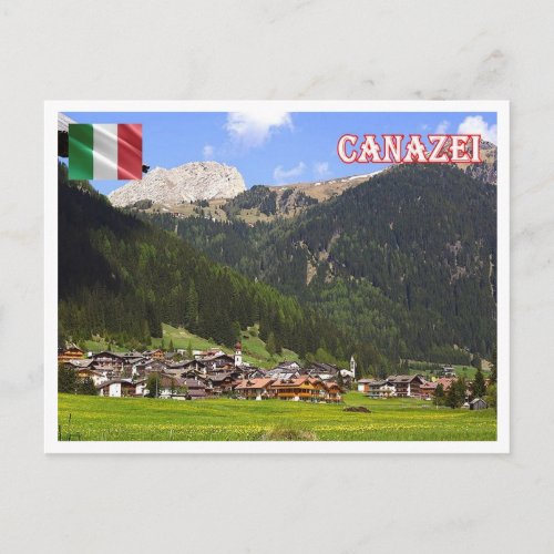 Italy _ Trentino Alto Adige Sdtirol _ Canazei _ Postcard