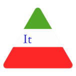 ITALY TRIANGLE STICKER