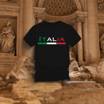 Italy Tricolore T-shirt by WRAPPED_TOO_TIGHT at Zazzle