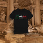 Italy Tricolore T-shirt at Zazzle