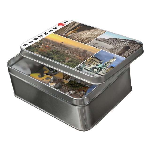 Italy - Tuscany - Florence - Mosaic - Jigsaw Puzzle (Lid Open)