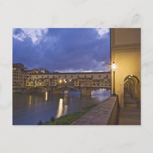 Italy Tuscany Florence Ponte Vecchio Postcard