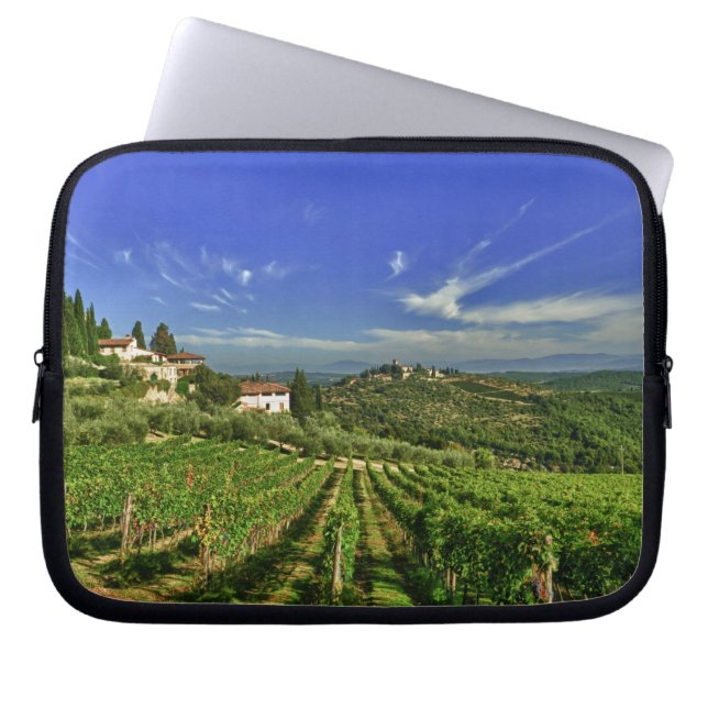 Italy, Tuscany, Greve. The vineyards of Castello Laptop Sleeve (Front)