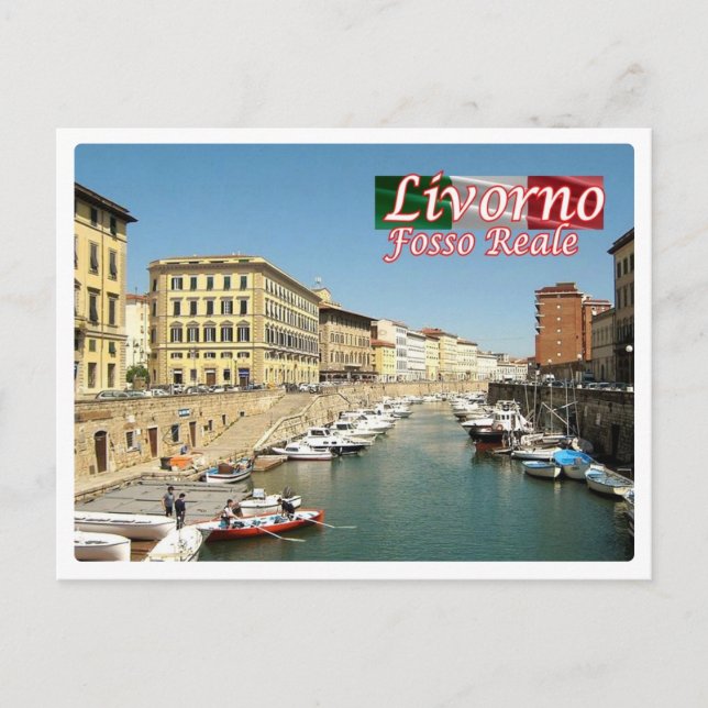 Italy - Tuscany - Livorno - Fosso Reale - Postcard (Front)