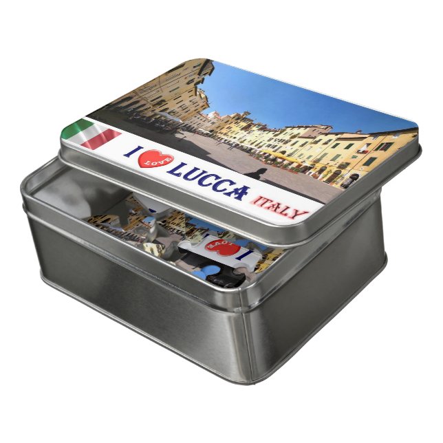 Italy - Tuscany - Lucca - I Love - Jigsaw Puzzle (Lid Open)