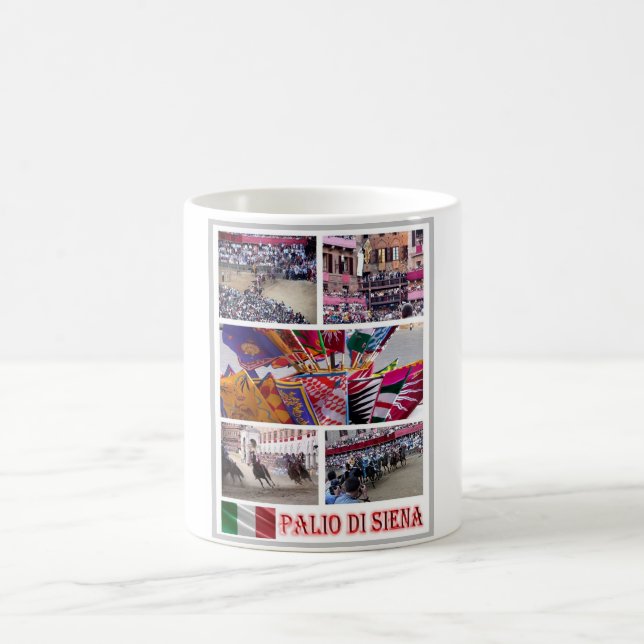 Italy - Tuscany - Siena - Palio - Mosaic - Coffee Mug (Center)