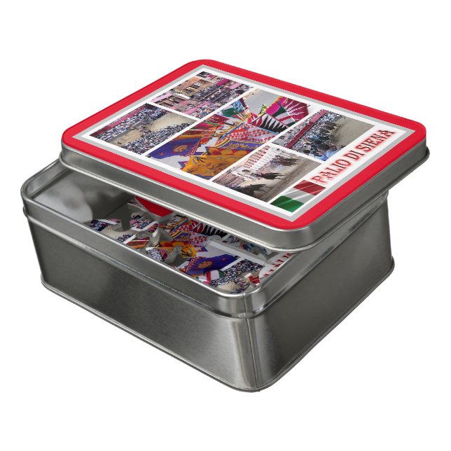 Italy - Tuscany - Siena - Palio - Mosaic - Jigsaw Puzzle (Lid Open)