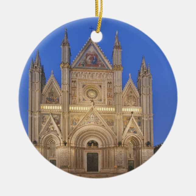 Italy, Umbria, Orvieto, Orvieto Cathedral Ceramic Ornament (Front)