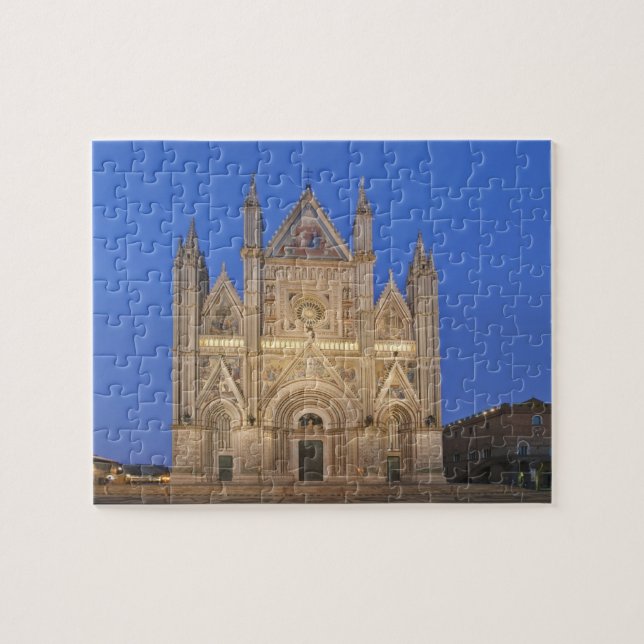 Italy, Umbria, Orvieto, Orvieto Cathedral Jigsaw Puzzle (Horizontal)
