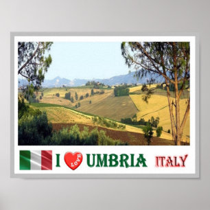 Italy - Umbria - Typical Umbrian Landscape - Poster