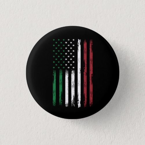 Italy USA Flag 4th Of July Patriotic American Ital Button