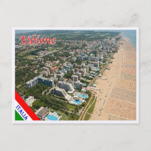 Italy - Veneto - Bibione - Aerial View - Postcard