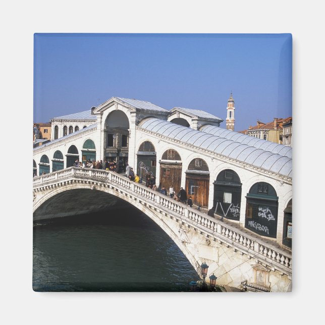 Italy, Veneto, Venice, Rialto Bridge crossing Magnet (Front)