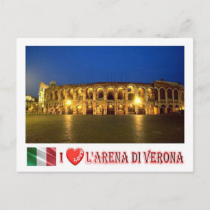 Italy - Veneto - Verona - Arena I Love - Postcard