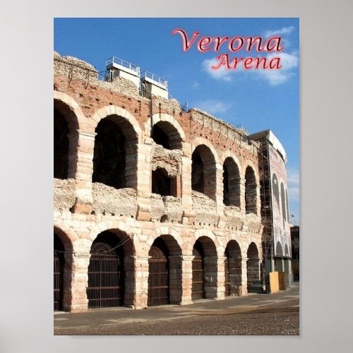 Italy _ Veneto _ Verona _ Arena outside _ Poster