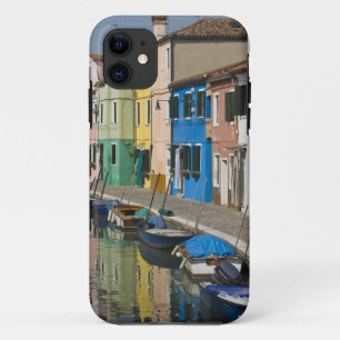 Italy, Venice, Burano. Multicolored houses along 2 iPhone 11 Case