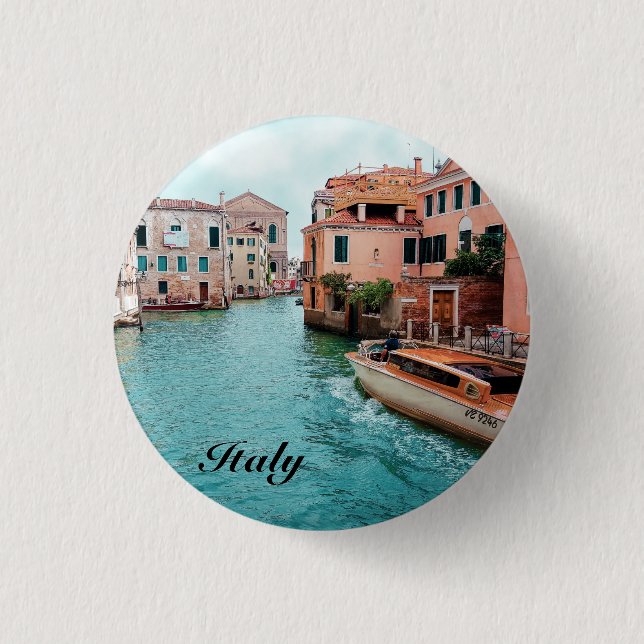 Italy Venice  Button (Front)