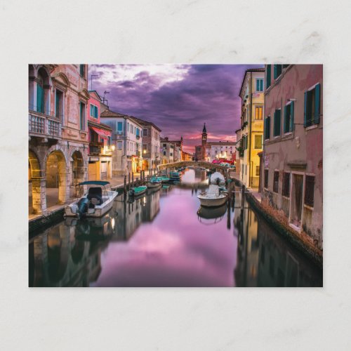 Italy Venice canal Postcard