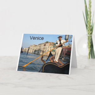Italy Venice gondola (St.K) Holiday Card