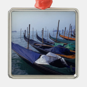 Italy, Venice. Gondolas. Metal Ornament