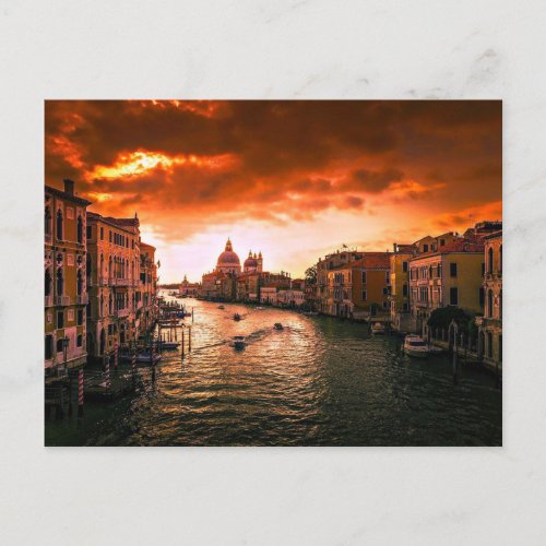 Italy Venice Grand Canal Postcard