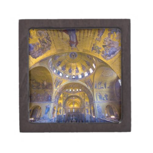 Italy Venice Interior of St Marks Cathedral Jewelry Box