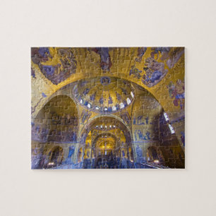 Italy, Venice. Interior of St. Marks Cathedral. Jigsaw Puzzle