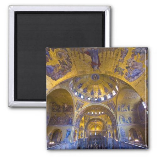 Italy Venice Interior of St Marks Cathedral Magnet