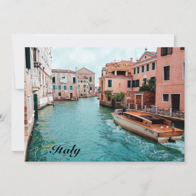 Italy Venice  Invitation (Front)