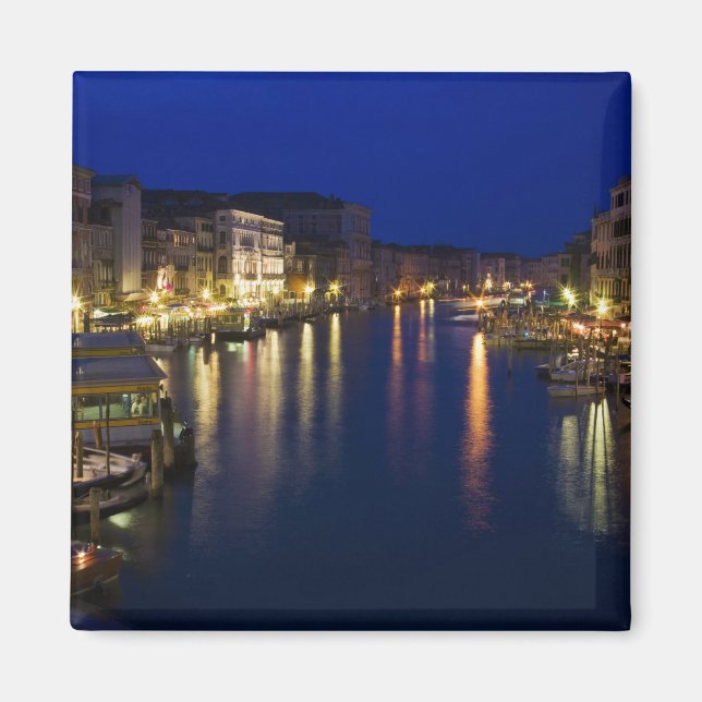 Italy, Venice, Night View Along the Grand 2 Magnet (Front)