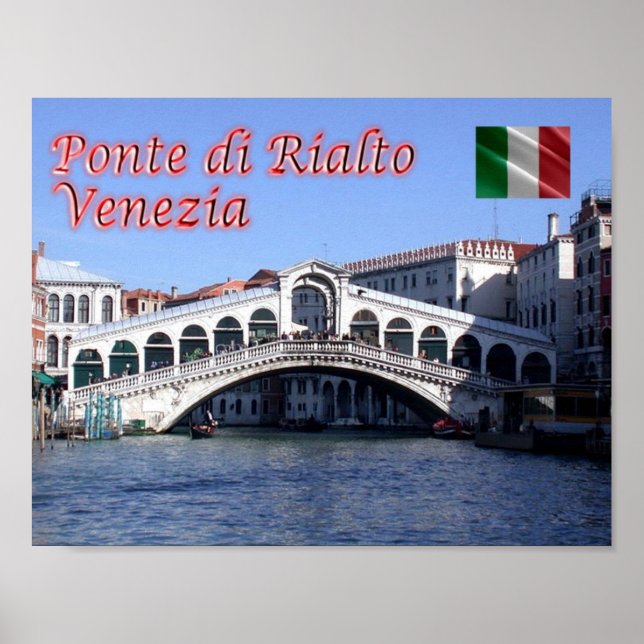 Italy - Venice - Rialto Bridge - Poster (Front)