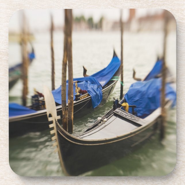 Italy, Venice, Selective Focus of Gondola in the Coaster (Front)