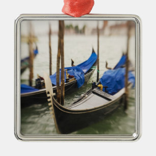 Italy, Venice, Selective Focus of Gondola in the Metal Ornament