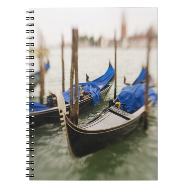 Italy, Venice, Selective Focus of Gondola in the Notebook (Front)
