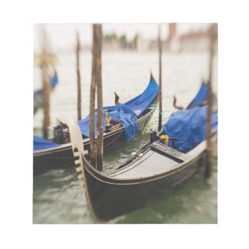Italy Venice Selective Focus of Gondola in the Notepad