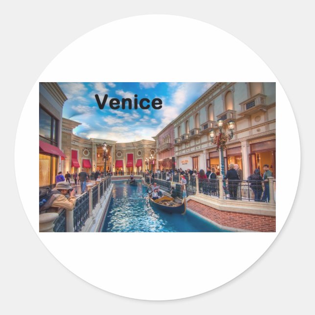 Italy Venice (St.K) Classic Round Sticker (Front)