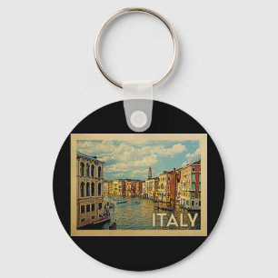 Italy Venice Vintage Travel Keychain