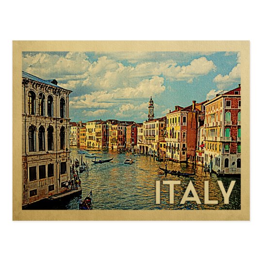 Italy Venice Vintage Travel Postcard | Zazzle.com