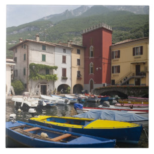 Italy, Verona Province, Malcesine. Cassone old 2 Tile