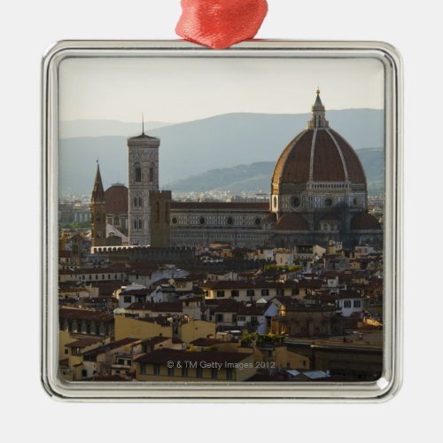Italy View of Florence with Basilica di Santa Metal Ornament