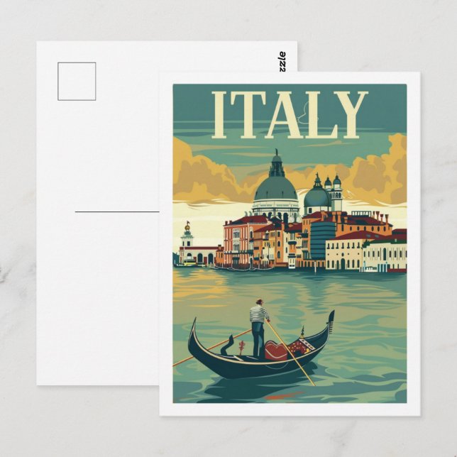 Italy Vintage Famous Travel Place  Postcard (Front/Back)