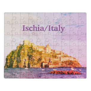 Italy Vintage Ischia Souvenir Jigsaw Puzzle