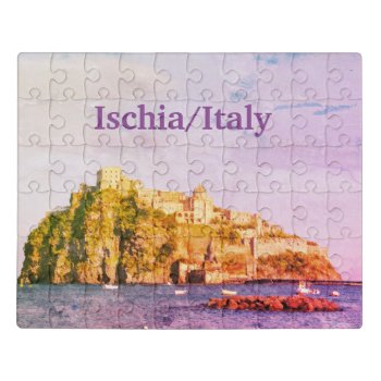 Italy Vintage Ischia Souvenir Jigsaw Puzzle by stdjura at Zazzle