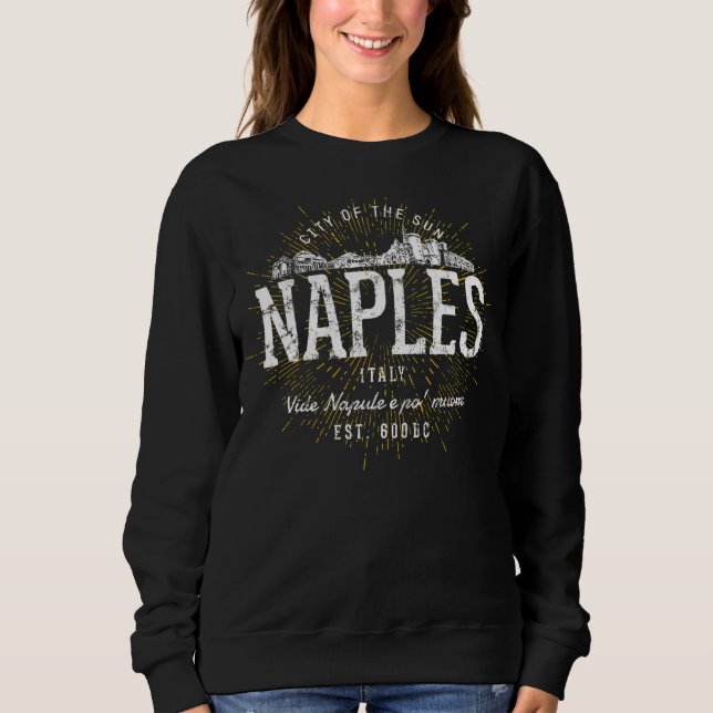 Italy Vintage Naples Retro Sweatshirt (Front)