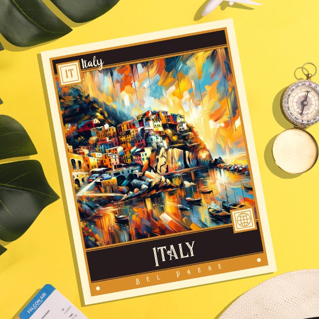 Italy | Vintage Painting Postcard (Creator Uploaded)