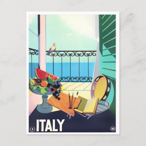 Italy vintage travel postcard