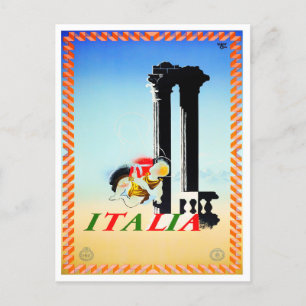 Italy vintage travel postcard
