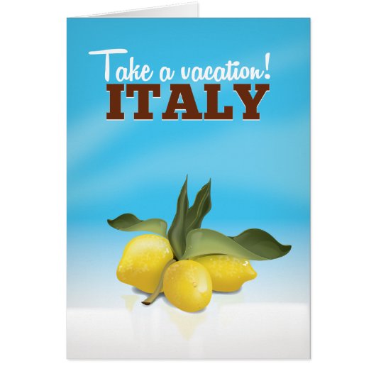 Italy vintage travel poster (Front)